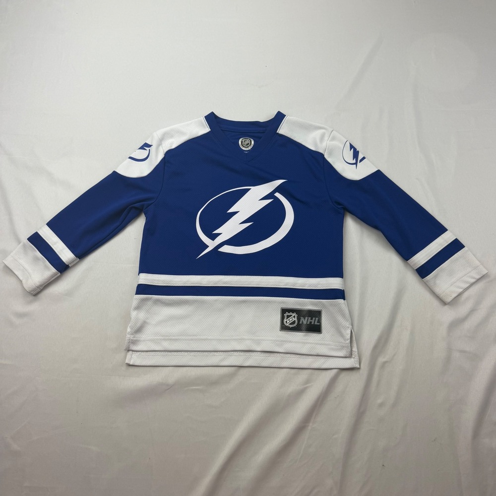 NHL Tampa Bay Lightning Jersey Kids XS 4/5 Blue Kucherov 86 Hockey Fan Gear